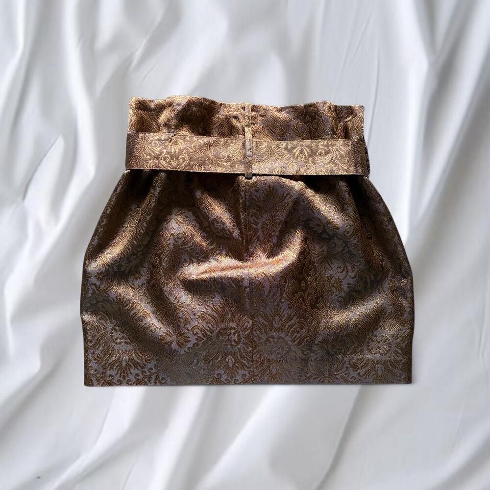 BCBGMAXAZRIA Gold Skirt